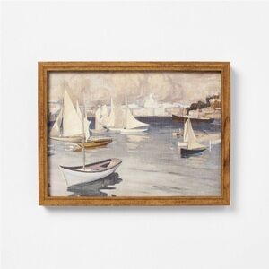 STUDIO MCGEE NWT boats framed wall art -16x12